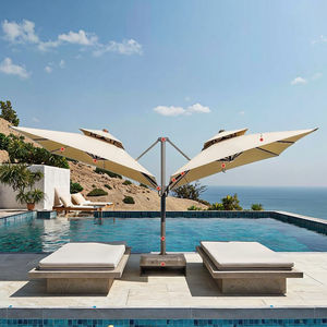 <span class=keywords><strong>Parasol</strong></span> moderne à double tête, grand <span class=keywords><strong>parasol</strong></span> carré imperméable pour cour, villa romaine, jardin et <span class=keywords><strong>terrasse</strong></span>, étal moderne - Product Image 6