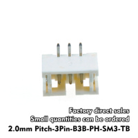 Connecteur SMT série PH 3 broches pas de 2,0 mm B3B-PH-SM3-TB, connecteur électrique SMD horizontal à angle droit pour câble vers carte PCB