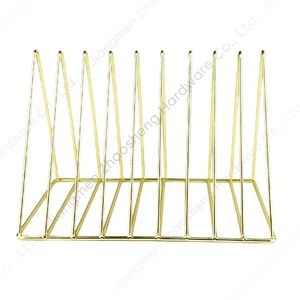 Desktop Magazine Rack 9 Grids Durable Iron Bookshelf Storage <b>Organizer</b> Office <b>File</b> Holder - Product Image 5