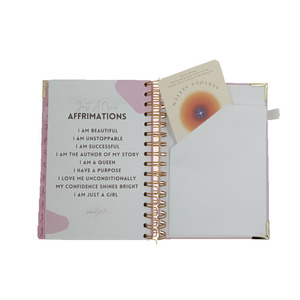 Customized Personalized Diary Spiral Binding A5 Size Hardcover Pink <strong>Planning</strong> Notebook <strong>Weekly</strong> Plan <strong>Book</strong> - Product Image 5