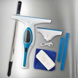 <span class=keywords><strong>Promotion</strong></span> : Nettoyeur de vitres électrique <span class=keywords><strong>sans</strong></span> <span class=keywords><strong>fil</strong></span> avec tige télescopique/extension de 1,2 m pour <span class=keywords><strong>aspirateur</strong></span> de voiture – Deux têtes d'aspiration - Product Image 1