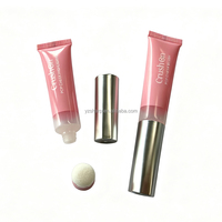 Tube cosmétique vide personnalisé en PE avec embout applicateur éponge, tube souple pour gloss à lèvres, blush liquide, correcteur, emballage de maquillage
