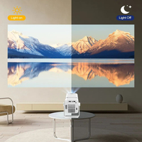 Nouveauté - Projecteur LCD portable certifié CE/FCC 150 ANSI Lumens, prise en charge de la résolution 1080P, Android 11 |   Visuels époustouflants pour le home cinéma