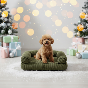Lit pour <span class=keywords><strong>chien</strong></span> lavable en mousse à mémoire de forme, canapé-lit, lit pour animaux de compagnie en fausse fourrure chaude pour l'hiver, <span class=keywords><strong>tapis</strong></span> <span class=keywords><strong>anti</strong></span>-anxiété pour chats et chiens - Product Image 3