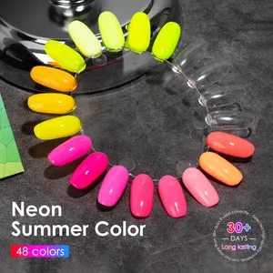 48 Neon Summer Color Gel Esmalte de uñas Summer Soak Off Uv Nail Art Oem