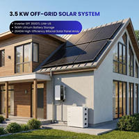 Kit complet de système solaire domestique 3 kW 5 kW 10 kW 12 kW 15 kW 20 kW, système d'énergie solaire sur réseau avec batteries au lithium 10 kWh 20 kWh