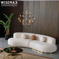 WISEMAX FURNITURE Canapé modulaire incurvé pour salon, canapé en tissu, ensemble de canapés modernes, fauteuil individuel pour la maison, bar