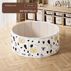 Piscine à balles pliable pour enfants, intérieur/extérieur, en plastique, portable, enclos de jeu, piscine à sable - Product Image 4