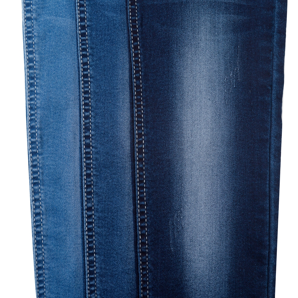 TC эластичная ткань tencel хлопок Мягкая синяя 7,1 oz джинсовая ткань