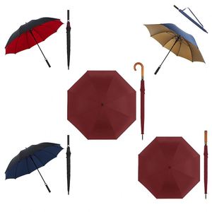 Parapluie de golf haut de gamme QM, droit, en fibre de verre, coupe-vent, anti-UV, avec logo personnalisé, promotionnel, transparent - Product Image 2