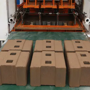 Hydraulic cylinders compressed earth block brick press machine with air clamp in nigeria