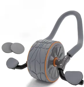 腹部运动滚轮Ab锻炼设备 & 核心力量训练健身房Ab训练机带护膝