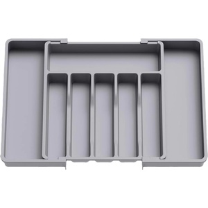 Boîte <span class=keywords><strong>de</strong></span> rangement pour <span class=keywords><strong>ustensiles</strong></span> <span class=keywords><strong>de</strong></span> <span class=keywords><strong>cuisine</strong></span> JIAYI, tiroir <span class=keywords><strong>de</strong></span> rangement réglable <span class=keywords><strong>et</strong></span> rétractable en plastique, type sol, compartiments pour <span class=keywords><strong>vaisselle</strong></span>, grande taille - Product Image 1