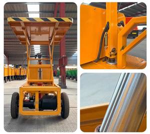 गोदाम कार्गो हैंडलर परिवहन के लिए इलेक्ट्रिक कैंची लिफ्ट प्लेटफॉर्म गाड़ी - Product Image 4