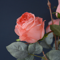 Fleurs artificielles, nouvelle conception, vente chaude, fleurs décoratives de mariage à longue tige unique, roses artificielles