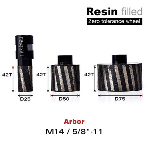 Muela abrasiva <span class=keywords><strong>de</strong></span> tolerancia cero, tambor <span class=keywords><strong>de</strong></span> rueda <span class=keywords><strong>de</strong></span> tambor <span class=keywords><strong>de</strong></span> diamante, tambor <span class=keywords><strong>de</strong></span> molienda para granito, hormigón, travertino - Product Image 3