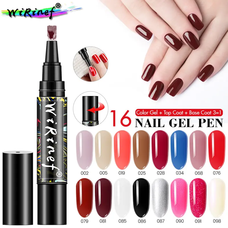 OEM Chuyên Nghiệp Một Bước Nail Art Gel Nail Polish Gel Bút 5Ml Bán Vĩnh Viễn UV Gel Bút Nhà Máy Giá Bán Buôn