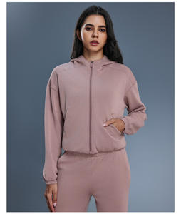 Nouveau <span class=keywords><strong>cardigan</strong></span> à capuche zippé <span class=keywords><strong>Lulu</strong></span> pour femmes, automne et hiver, ample, décontracté, sweat-shirt de course, fitness, sport, haut de yoga <span class=keywords><strong>Lulu</strong></span> - Product Image 6
