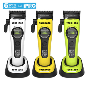Cortadora <span class=keywords><strong>de</strong></span> <span class=keywords><strong>Pelo</strong></span> Profesional con Logotipo OEM, 2500 mAh, 5 Velocidades, Motor sin Escobillas <span class=keywords><strong>de</strong></span> Rotor Externo, 8000 RPM, Cuchilla <span class=keywords><strong>de</strong></span> Cerámica DLC, Cortadora <span class=keywords><strong>de</strong></span> <span class=keywords><strong>Pelo</strong></span> para Barbería - Product Image 1