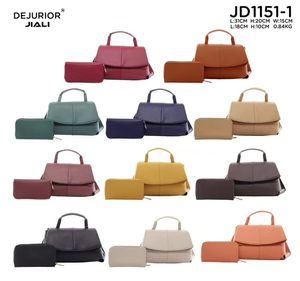 Sac à main et sac à bandoulière 2-en-1 de luxe en PU pour femme, collection <span class=keywords><strong>QAZA</strong></span> Factory OEM, avec blocs de couleur tendance, vente en gros pour dames - Product Image 1