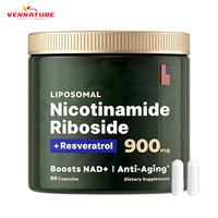Capsules anti-âge OEM en gros : Nicotinamide Riboside Liposomal 900mg, NAD, Resvératrol, Quercétine