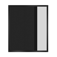 Store vertical entièrement occultant manuel avec cadre, protection UV, en polyester moderne pour fenêtres standard, taille personnalisée