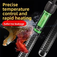 Chauffe-eau submersible pour aquarium, thermostat réglable, verre anti-explosion, pour aquarium de poissons, aquarium de tortues, tige chauffante 25W