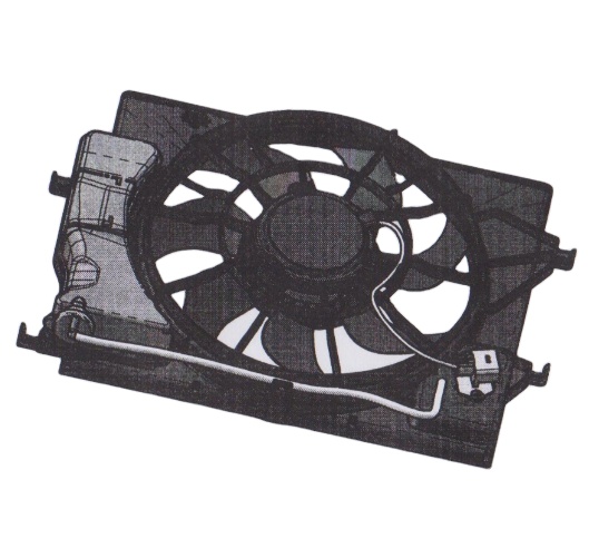 扇風機 OE 25380-H8050 12伏风扇汽车空调汽车空气冷却器风扇现代雅绅特2018