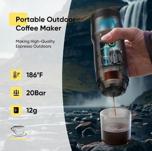 Mini Portable <b>Coffee</b> Espresso <b>Machine</b> Rechargeable Fast DC Charging Lightweight Travel <b>Coffee</b> Maker for Car Travel Use - Product Image 5