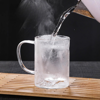 Tasse à thé en verre borosilicate avec couvercle, infuseur transparent, réutilisable, résistant à la chaleur, pour la maison et l'hôtel