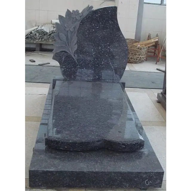 Penjualan Pabrik Granit Poles Berlian Satu Set MOQ, Jenis Berbeda China Gravestones Granit, Muslim Gravestone