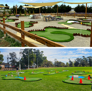 Tapete de Práctica de <span class=keywords><strong>Golf</strong></span> Personalizado de 9 Hoyos, Plegable, Resistente y Ecológico para Entrenamiento en Interiores y Exteriores - Product Image 5