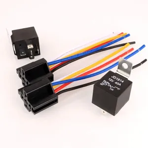 12V 30 40A SPDT PARA BOSCH STYLE SPDT RELÉS Y ENCHUFES DE 5 CABLES NUEVO AUTO