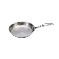 Usine en gros ustensiles de cuisine trois pièces marmite fond antiadhésif poêle cuisine en acier inoxydable poli ensemble de casseroles à lait