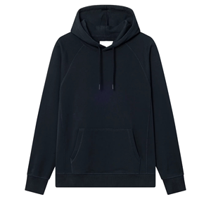 Men's <b>Black</b> Hooded Pullover Embroidered Custom Logo Regular Fit Knitted <b>Sweatshirt</b> for Autumn Casual Wear - Product Image 1