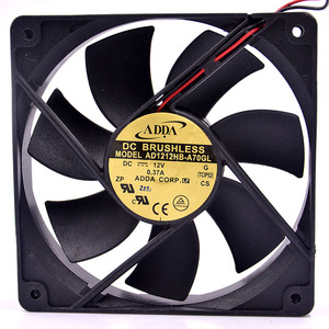 ADDA DC12V AD1212HB-A70GL 0.37A 120*120*25มม. 12025 12ซม. พัดลมระบายความร้อนแบบตลับลูกปืนคู่ใหม่ล่าสุด - Product Image 2