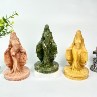 Figuras de Bruja con Temática de Halloween Talladas en Piedra Natural, Estatua de Novia Fantasma para Decoración y Regalo, Venta al por Mayor