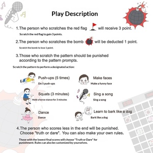 Cartes à gratter créatives Minesweeper : Jeu de dessin interactif et éducatif amusant, fabriqué en Chine, idéal pour les enfants - Product Image 2