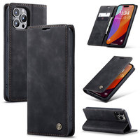 Pour iPhone 15 14 Pro Max iPhone15 iPhone14 Plus Coque CaseMe 013 Cuir mat rétro Étui à rabat antichoc de protection pour téléphone