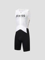 Combinaison de cyclisme personnalisée à haute élasticité sans manches pour hommes/femmes, respirante, à séchage rapide, avec rembourrage professionnel pour le triathlon