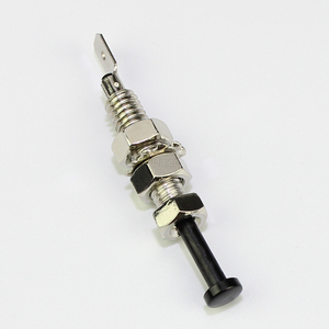 New 20A 12VDC 8MM Electrical <strong>Off</strong>-(<strong>on</strong>) <strong>Button</strong> Auto Car Alarm Door Pin <strong>Switch</strong> Metal with Black <strong>Push</strong> Actuator CE Certified - Product Image 6