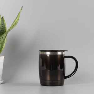 Modern Stainless Steel Double-Walled Insulated Tea <b>Mug</b> Office Coffee <b>Mug</b> Car <b>Mug</b> with Lid Leak-Proof <b>Large</b> Capacity Custom Logo - Product Image 5