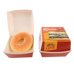 Caja de papel plegable biodegradable personalizada FTS para hamburguesa/pollo/comida rápida - Product Image 5
