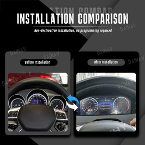 Pour Mercedes Benz Classe C W204 2012-2014, tableau de bord LCD 12,3 pouces, panneau cristallin, cockpit, compteur de vitesse, instrument - Product Image 2