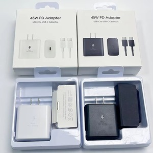อะแดปเตอร์แปลงไฟ USB-C 45W PD ชาร์จเร็ว พร้อมปลั๊ก EU UK US และสาย Type-C สำหรับโทรศัพท์ Samsung S26/S25/S24/S23/S22 และแท็บเล็ต - Product Image 5