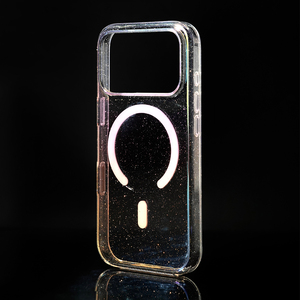 Funda Magnética de Lujo B311 para iPhone 12 13 14 15 16 17 Pro Max, Carcasa de PC con Recubrimiento Electrolítico y Polvo Brillante - Product Image 4