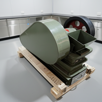 Trituradora de mandíbulas de laboratorio de 1.5kw, pequeña, tipo oscilante, con doble volante de inercia, motor eléctrico, para pruebas de trituración de muestras en minería de carbón