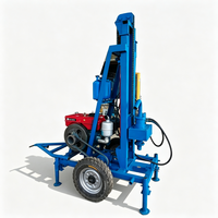 Foreuse rotative anti-vibrations pour puits d'eau et petite foreuse de puits avec supports amortis pour le confort de l'opérateur