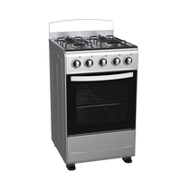 Kompor Gas Cair Multifungsi 4 Tungku Berdiri Sendiri Bahan Stainless Steel Kapasitas Besar Estufas De Gas Con Horno Kitchen Range