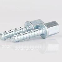 Galvanisé M6 M8 1/4 "3/8" 1/2 "Fixation murale au plafond Tige filetée Ancrage Vis à béton auto-coupante Boulon d'ancrage pour béton